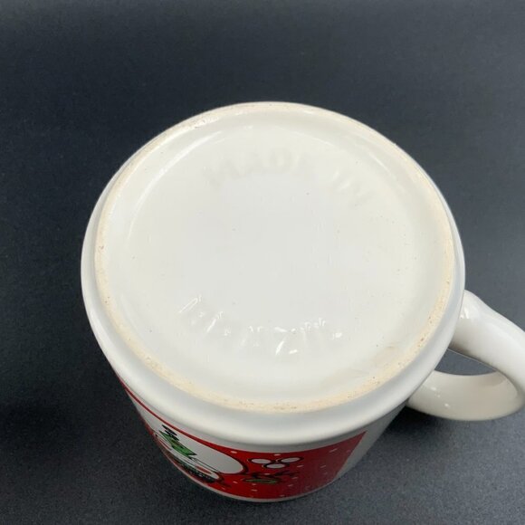 Pair of Holiday Christmas Mugs Made in Brazil Santa & Snowman - Picture 5 of 5